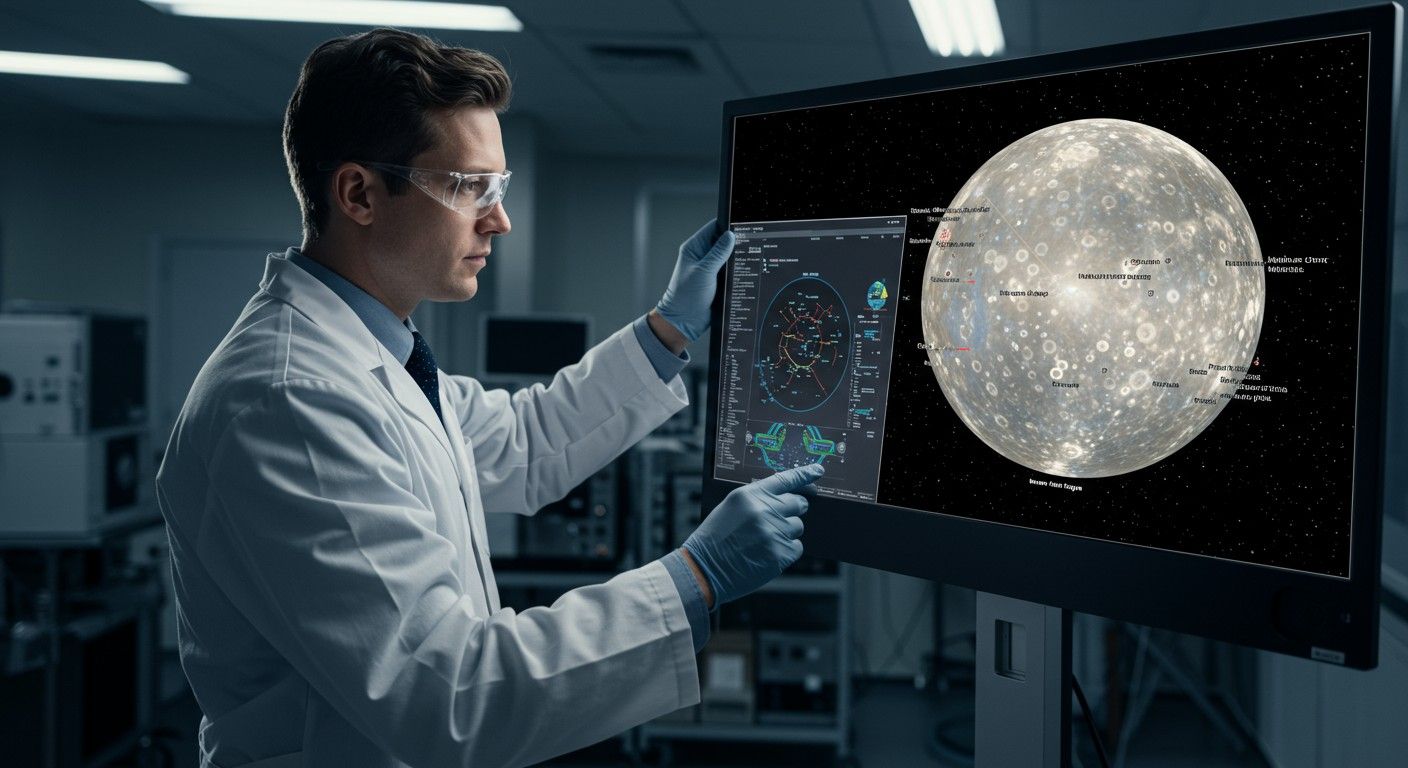 A Merkúron jég található, főleg a sarki kráterekben.