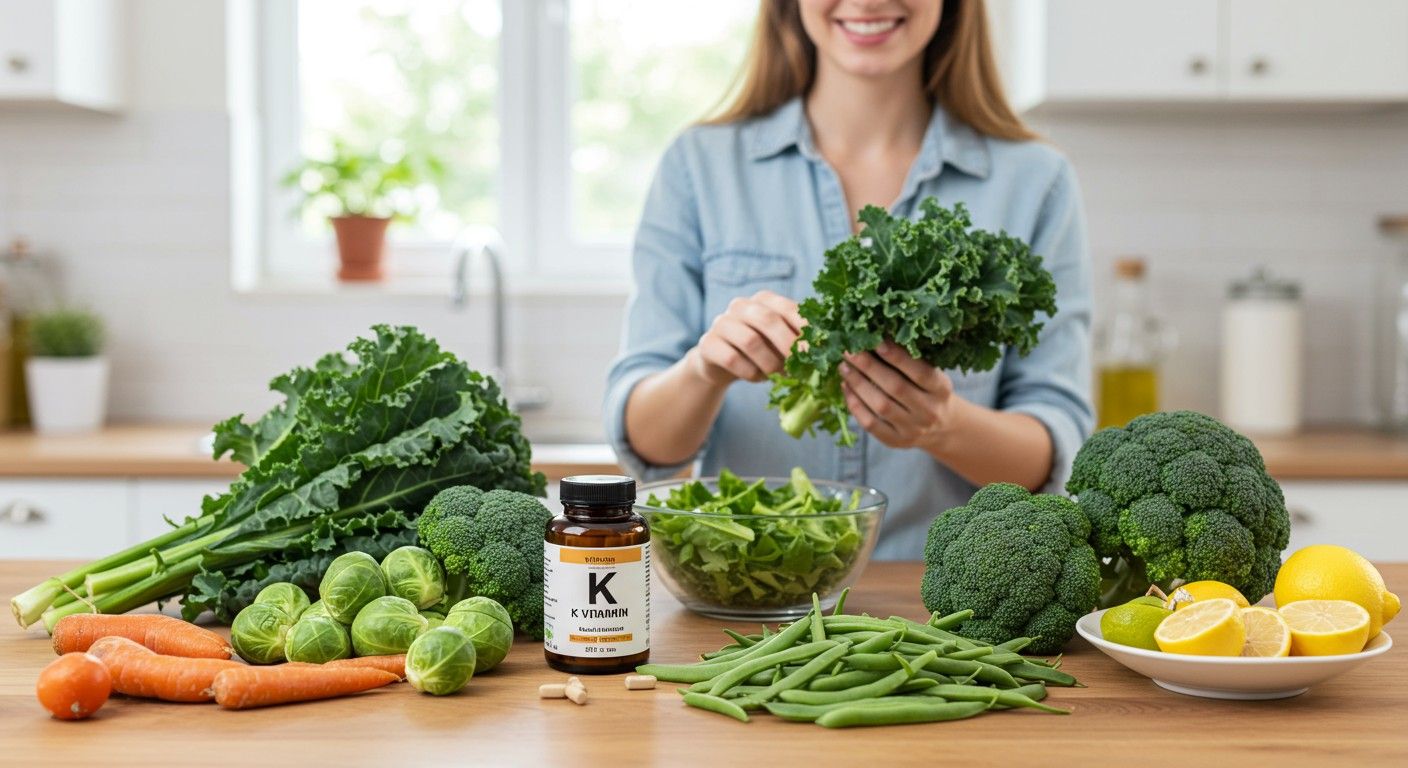 Zöld leveles zöldségek a leggazdagabb K-vitamin források.