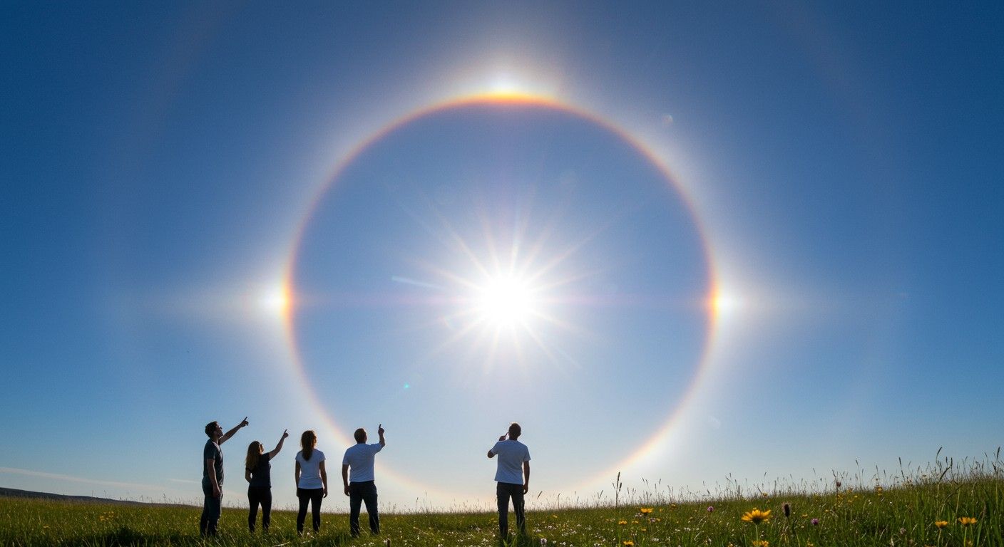 A halo különböző fajtái prizmaként szórják a fényt.