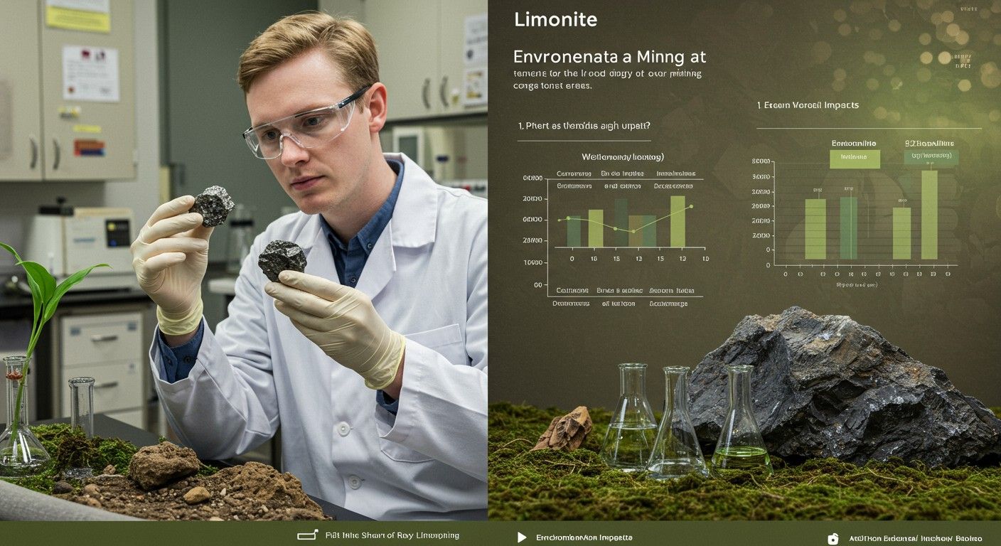 A limonit fenntartható bányászata csökkenti a környezeti hatásokat.