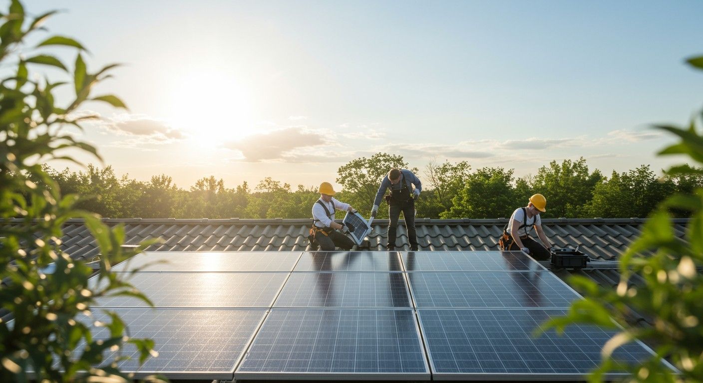 A napelemek csökkentik a szén-dioxid-kibocsátást és energiaszükségletet.