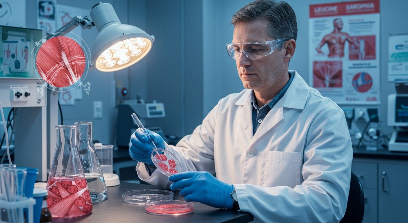 A leucin segíti az izomtömeg megőrzését öregedéskor.