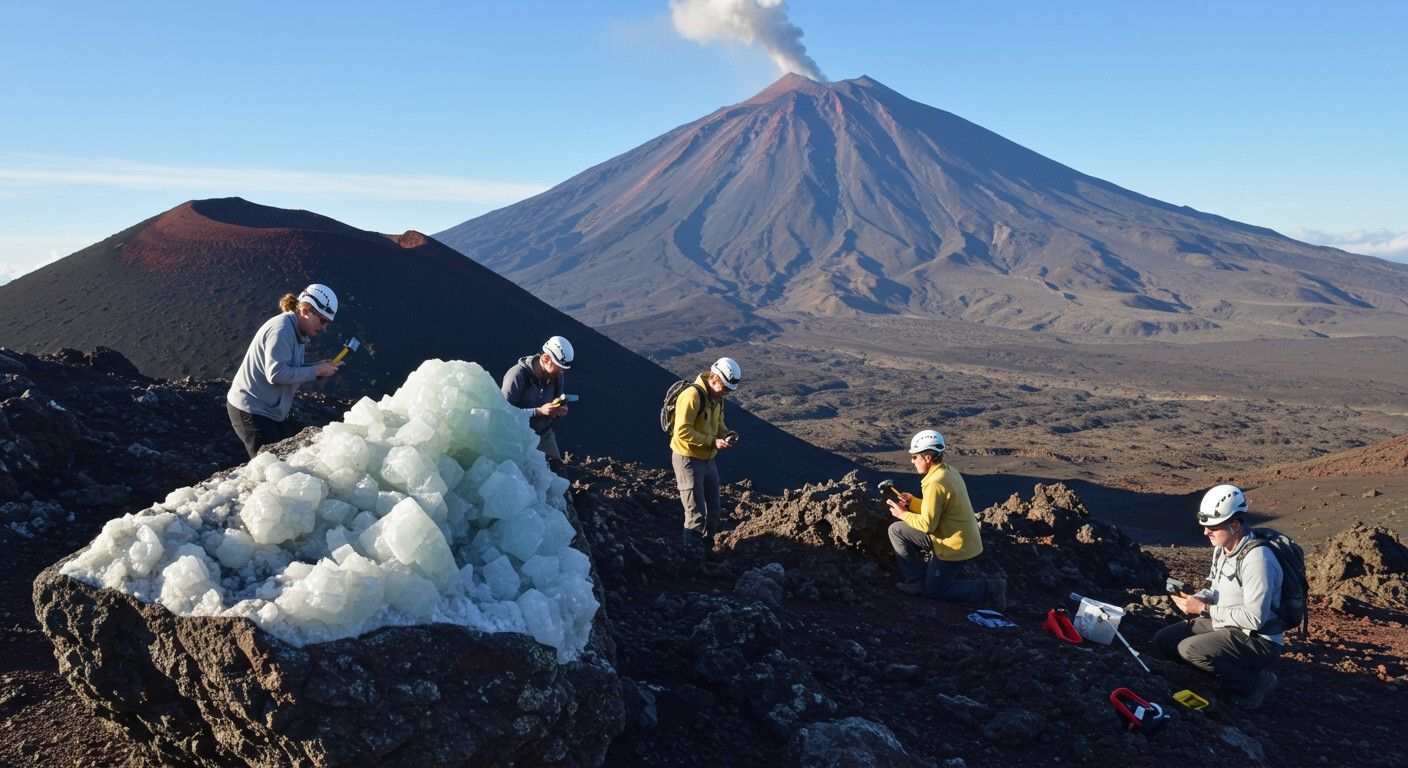 A leucit vulkáni eredetű, fontos ásványi nyersanyag.