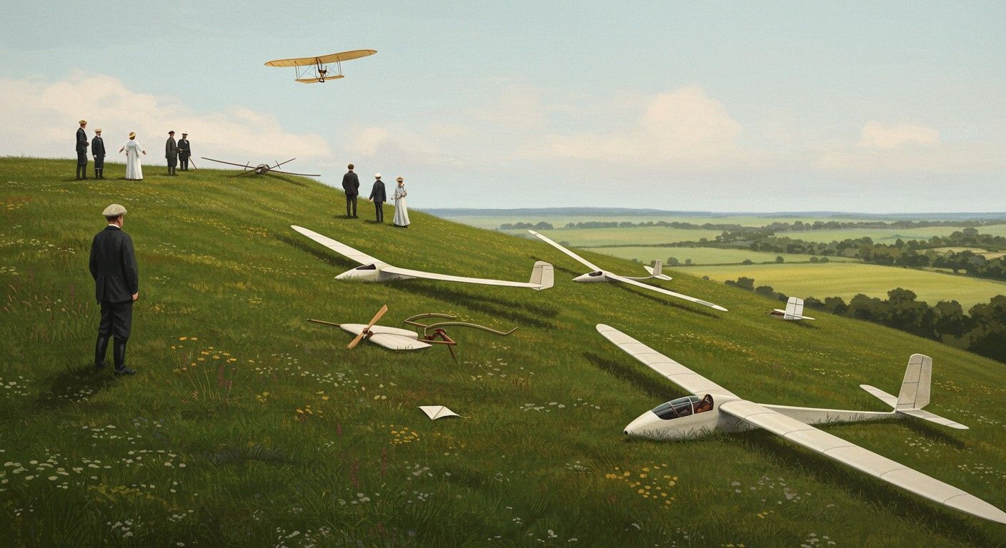 Lilienthal repülőgépei a gliding technika úttörői voltak.