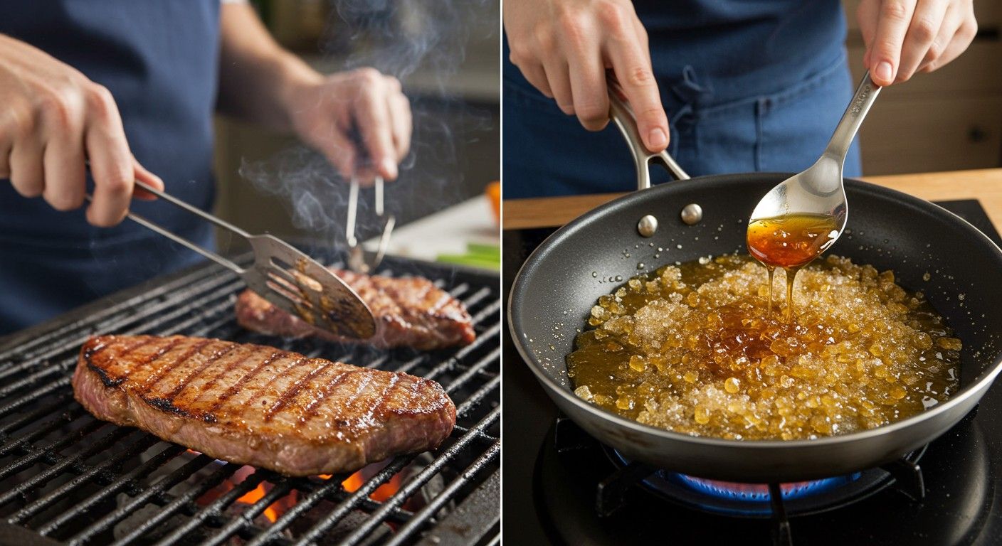 A Maillard-reakció ízeket teremt, míg a karamellizáció édesít.