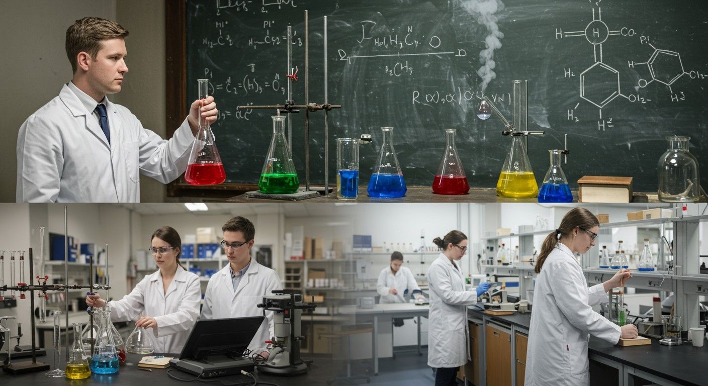 Liebig laboratóriuma forradalmasította a kémiai kutatásokat.