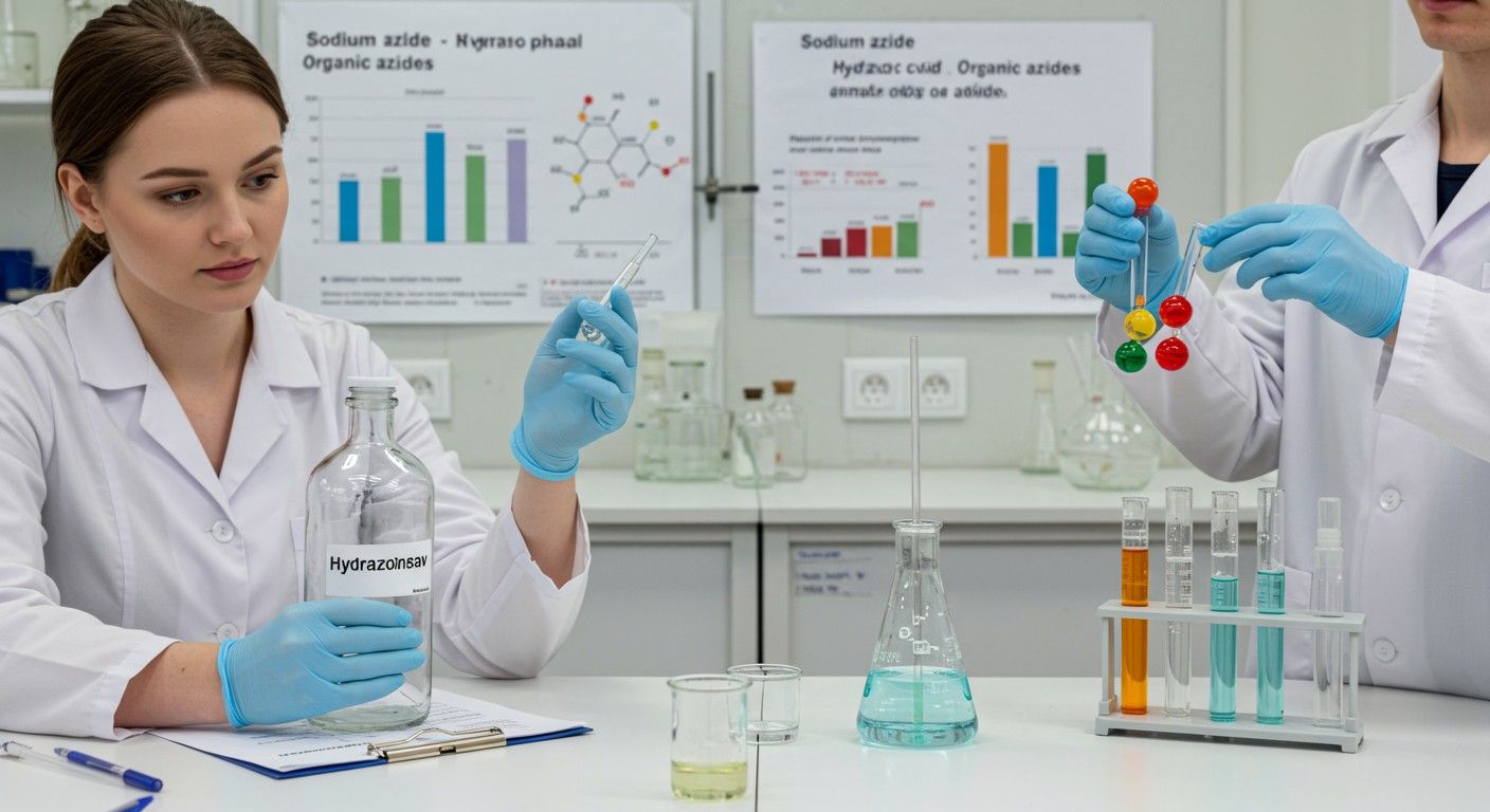 A hydrazoinsav szerves származékai különböző reaktivitásúak.