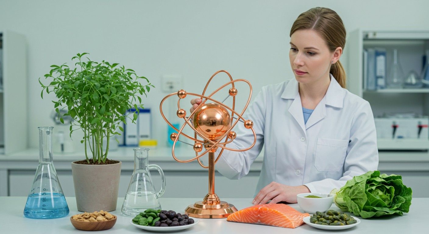 A réz segíti a kollagéntermelést és az energiahordozást.