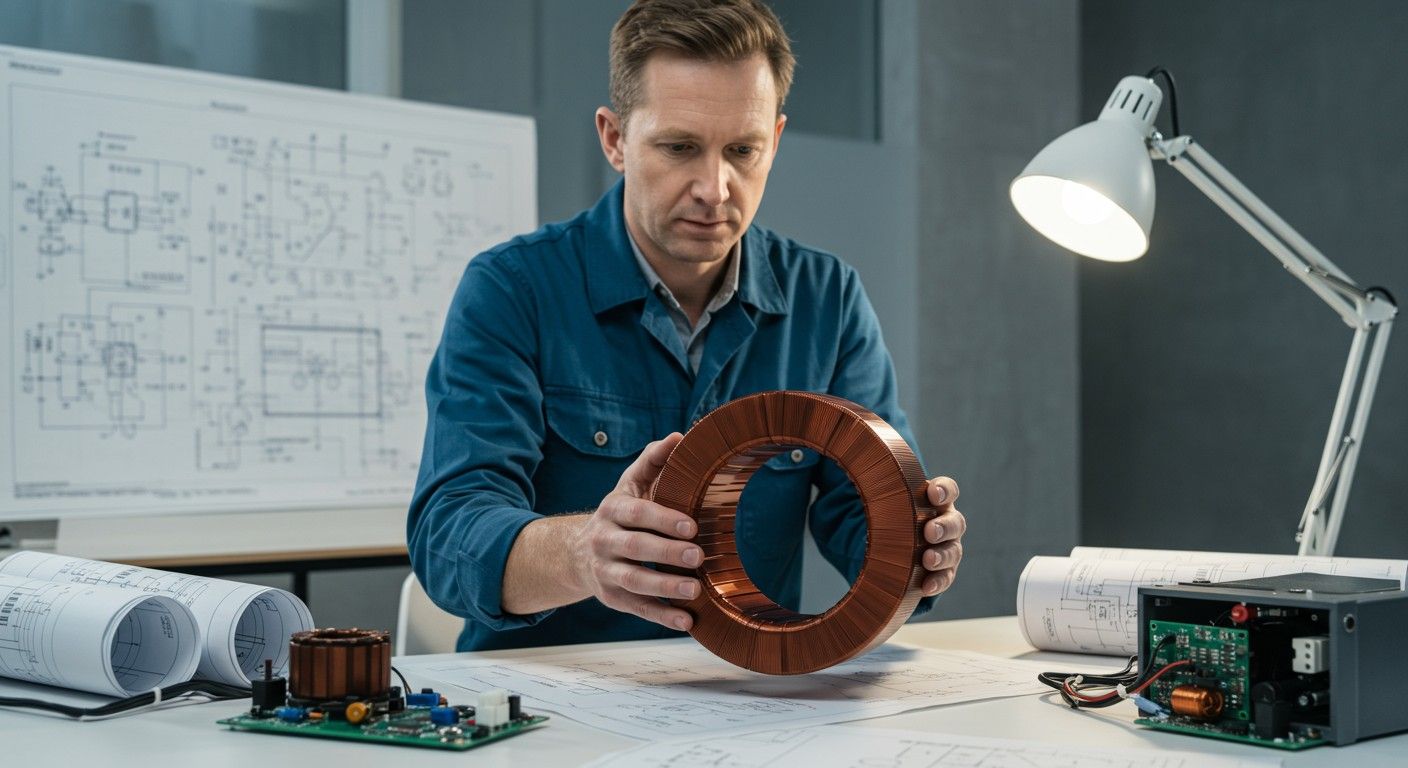 A lemezelt vasmagok csökkentik az energiaveszteséget és zajt.