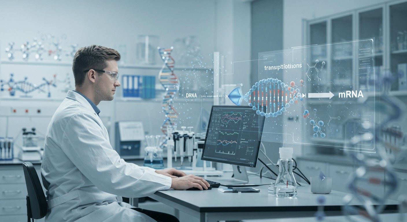 A transzkripció során a DNS-ből pre-mRNS keletkezik.