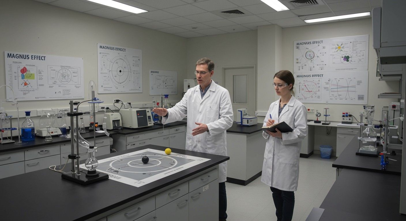 A Magnus-jelenség során a levegő áramlása alakítja a mozgást.