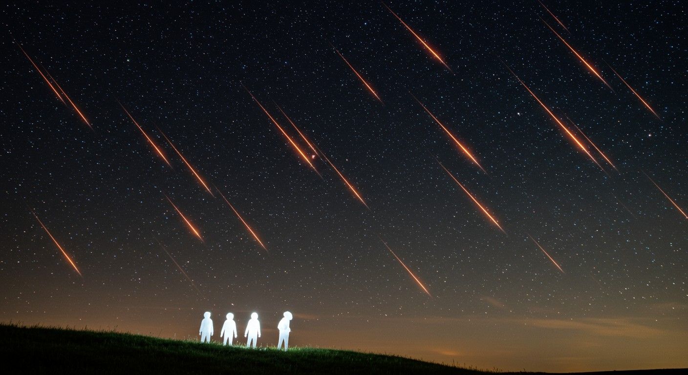 A tűzgömbök robbanása szemet gyönyörködtető égi show.