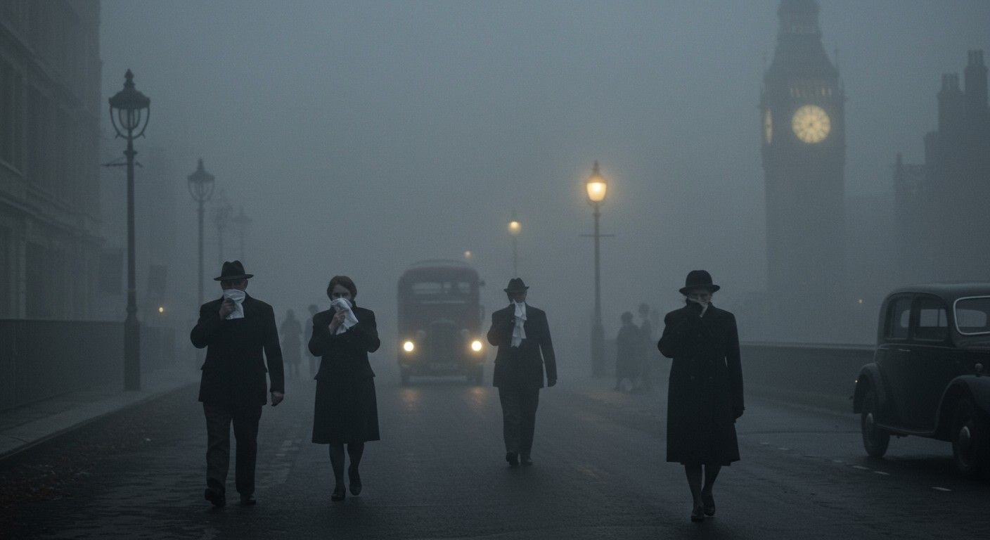 A londoni szmog egészségügyi reformokhoz vezetett 1952-ben.