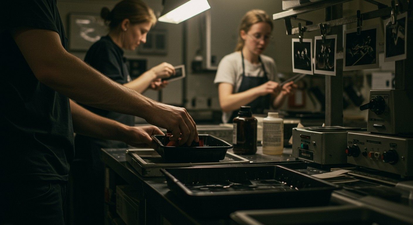 Az analóg laborban a fényképészet művészete életre kel.