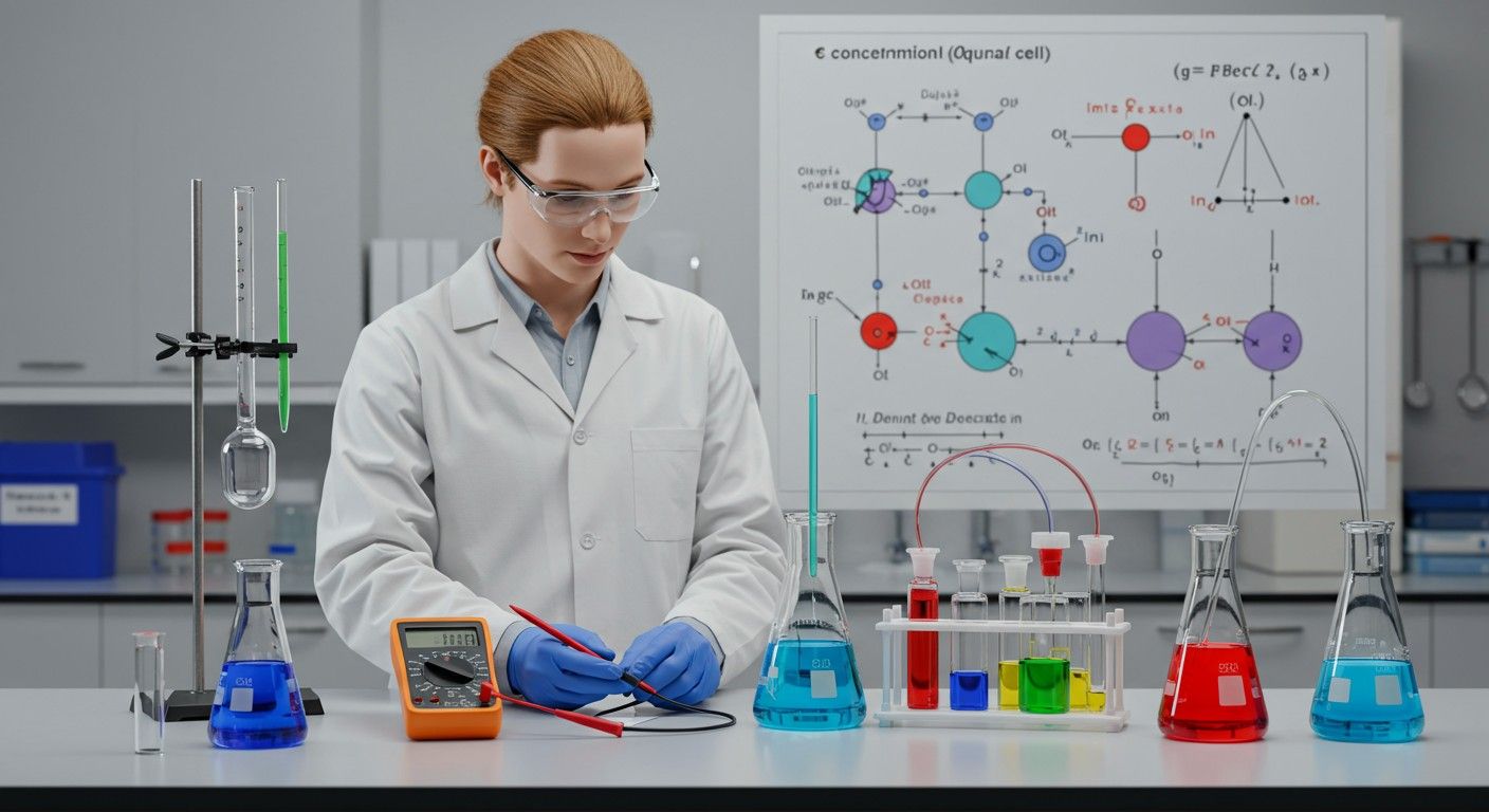 A Nernst-egyenlet felsorolja az ionkoncentráció hatását.