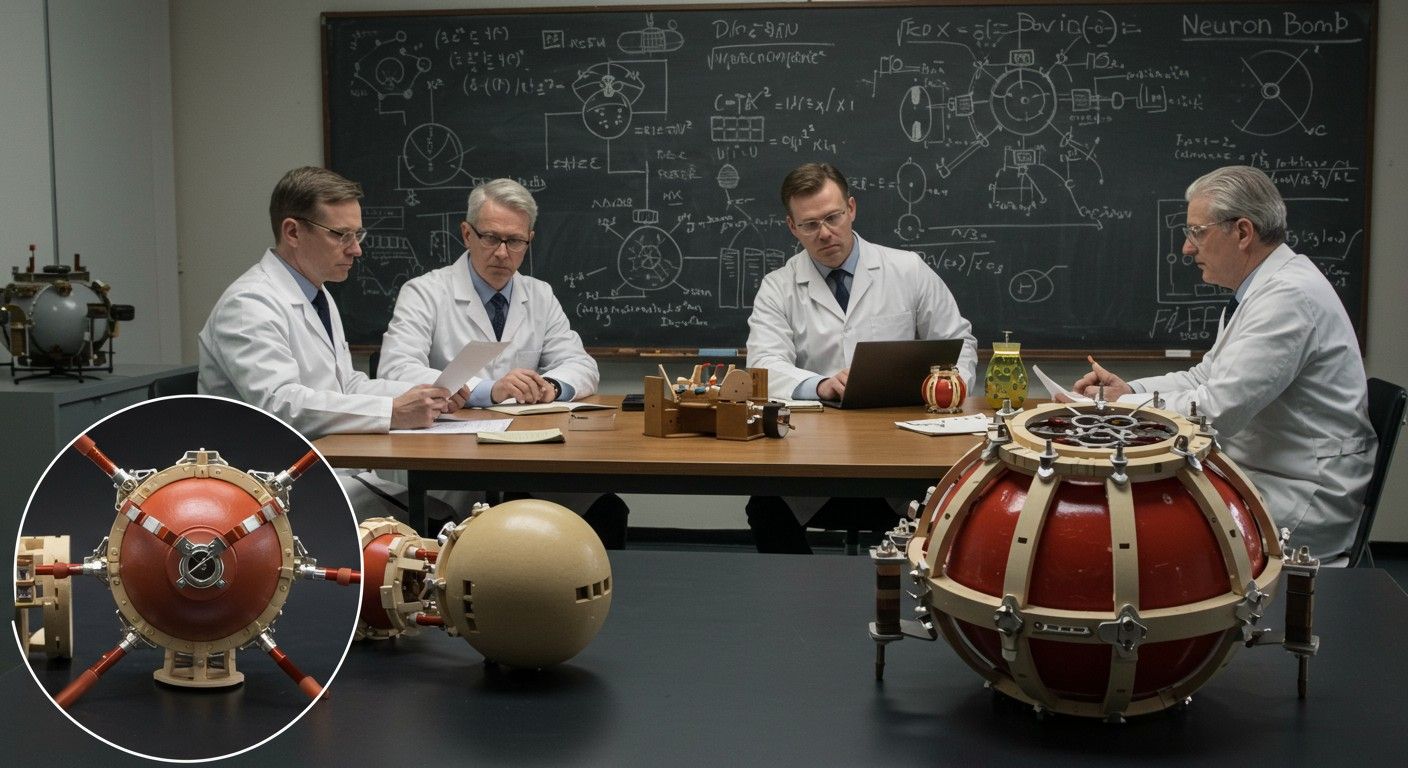 A neutronbomba hatása a sugárzásra és a rombolásra különbözik.