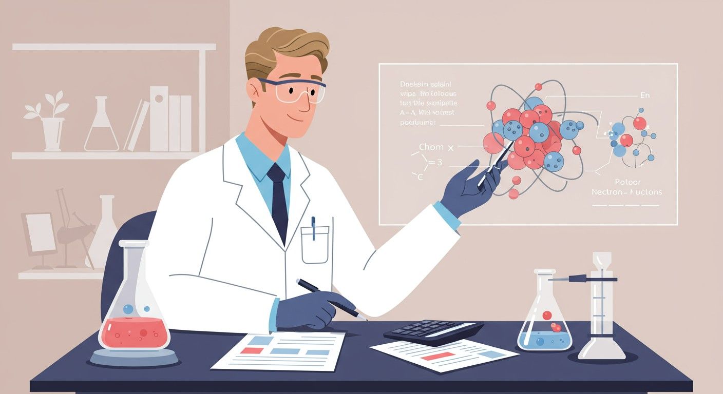 A neutronszám az atom tömegéből és protonszámból számítható.