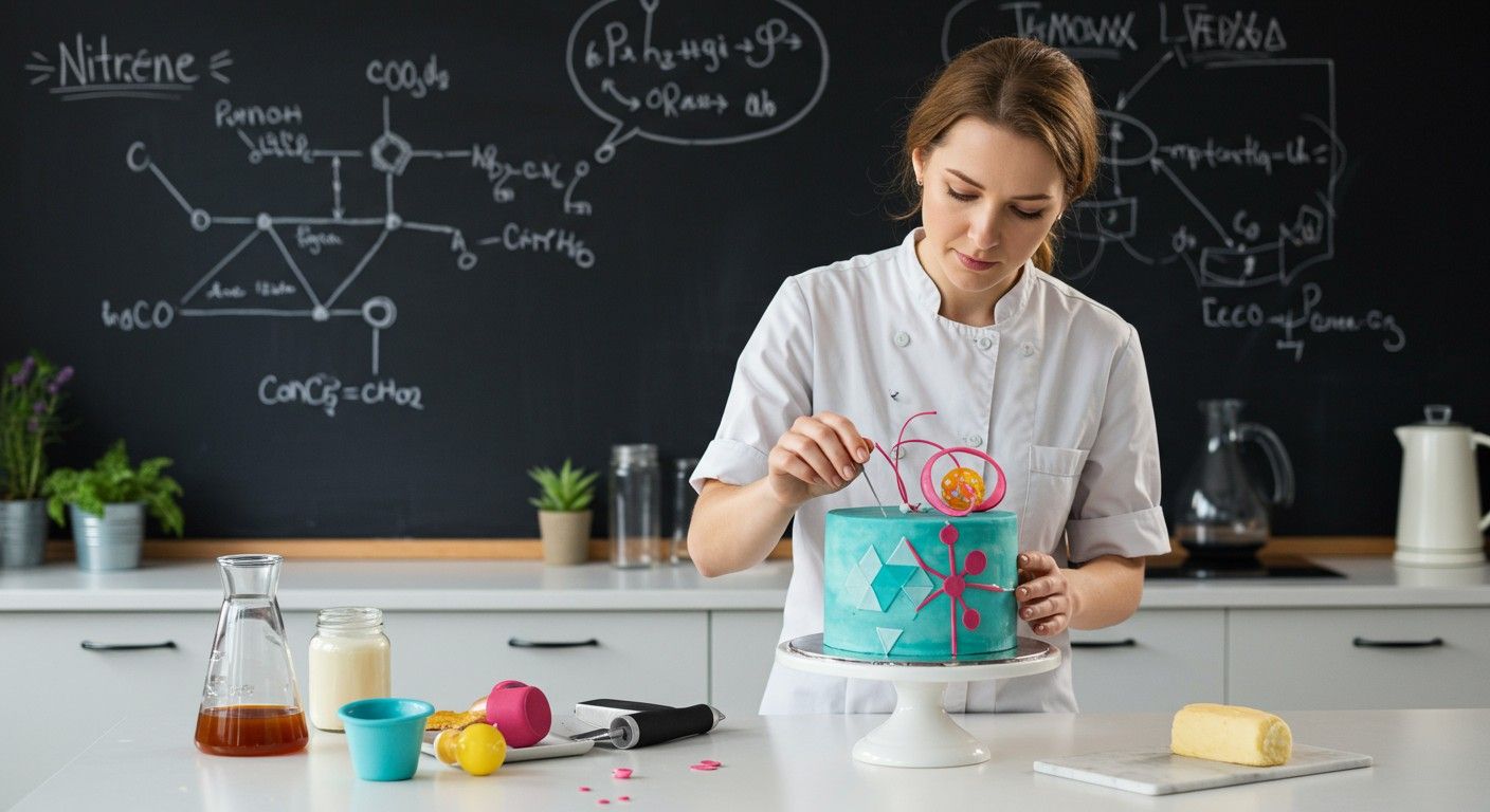 A nitrene cake gyakran a kémiai reakciók mellékterméke.