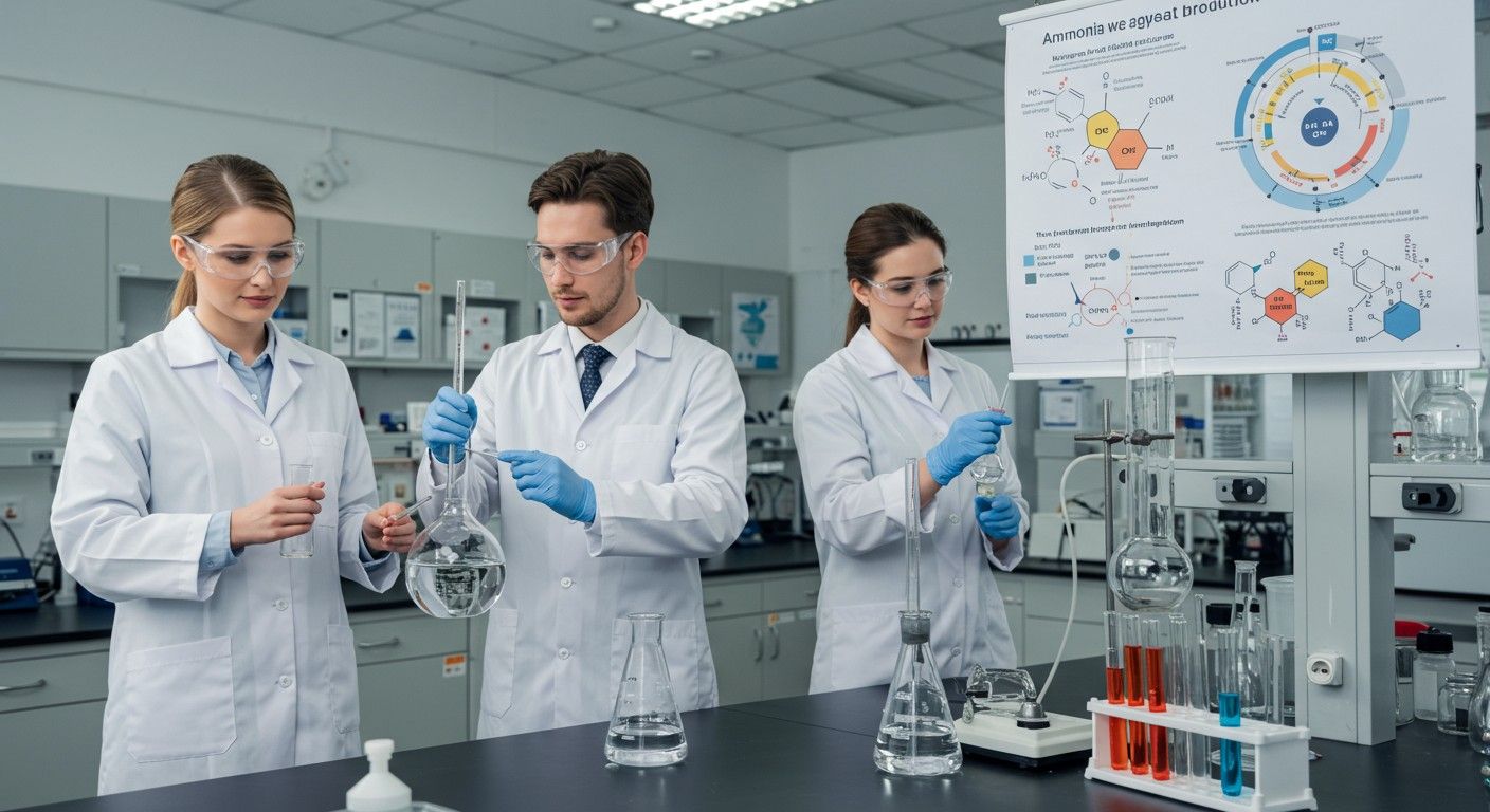 Az ammónia nitrogénforrása a fehérjék lebontásából származik.