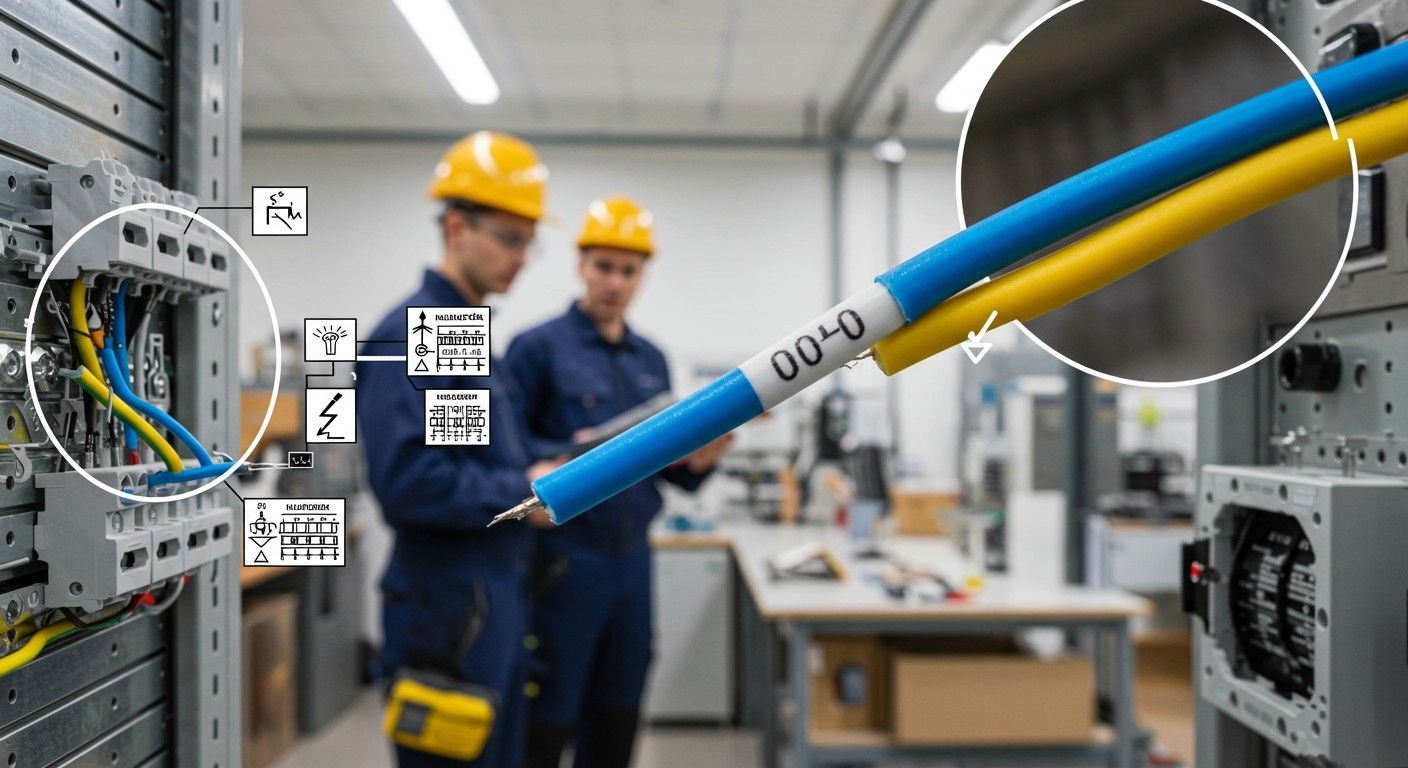 A nullavezető színe mindig kék a szabványok szerint.