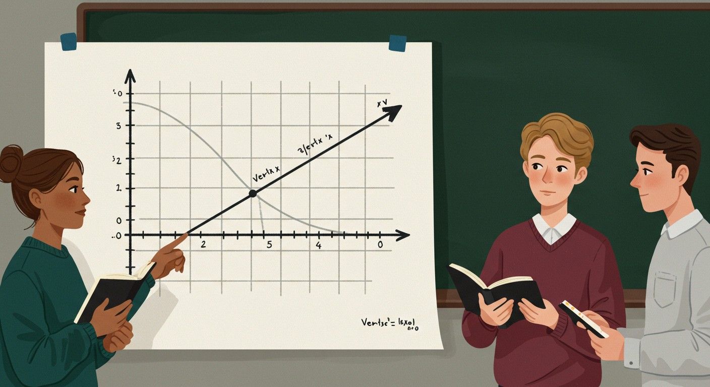 A parabola szimmetrikus, csúcsa a legfontosabb pontja.