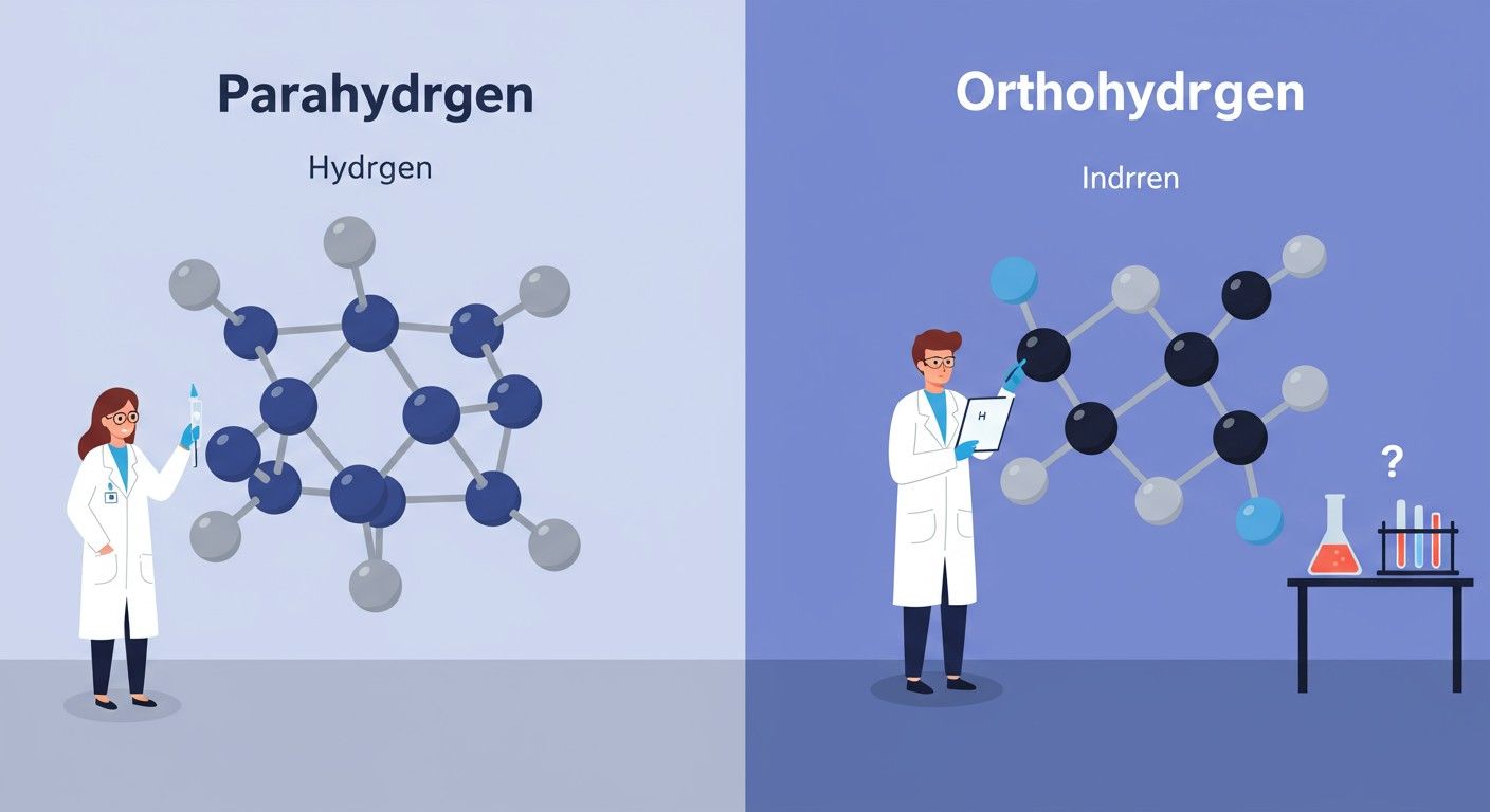 A parahidrogén és ortohidrogén spinállapotokban különbözik.