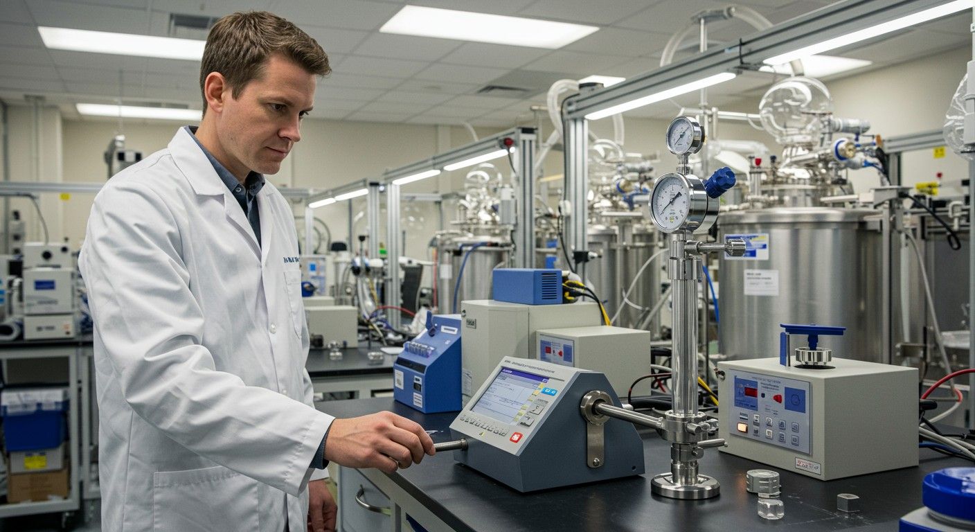 A Pirani-mérő precíz méréseket biztosít vákuumkörnyezetben.