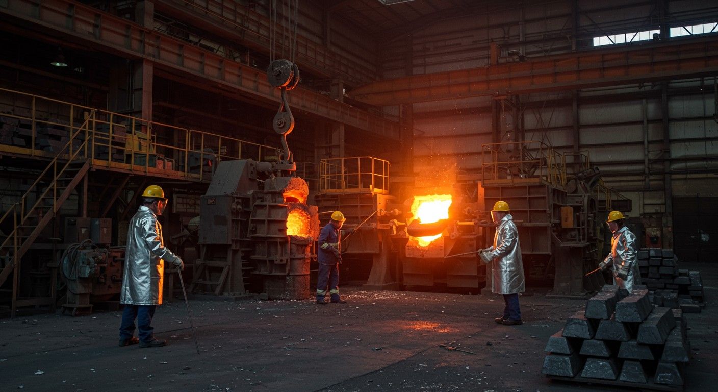 A pirometallurgia kulcsszerepet játszik a vas- és acéltermelésben.