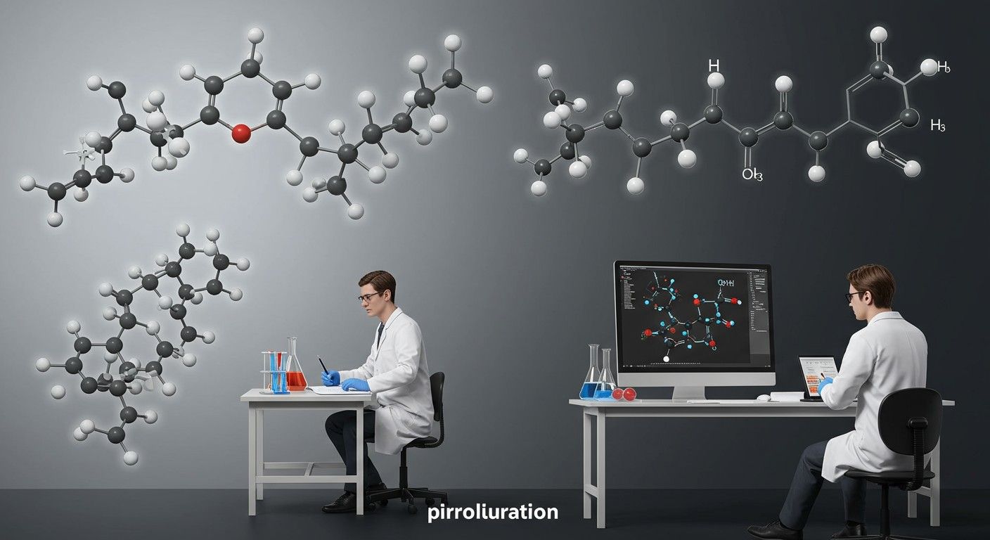 A pirrolidin gyűrű kifejező konformációs variációkat mutat.