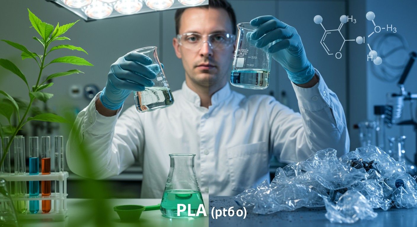 A PLA biológiailag lebomló, de hőállósága korlátozott.
