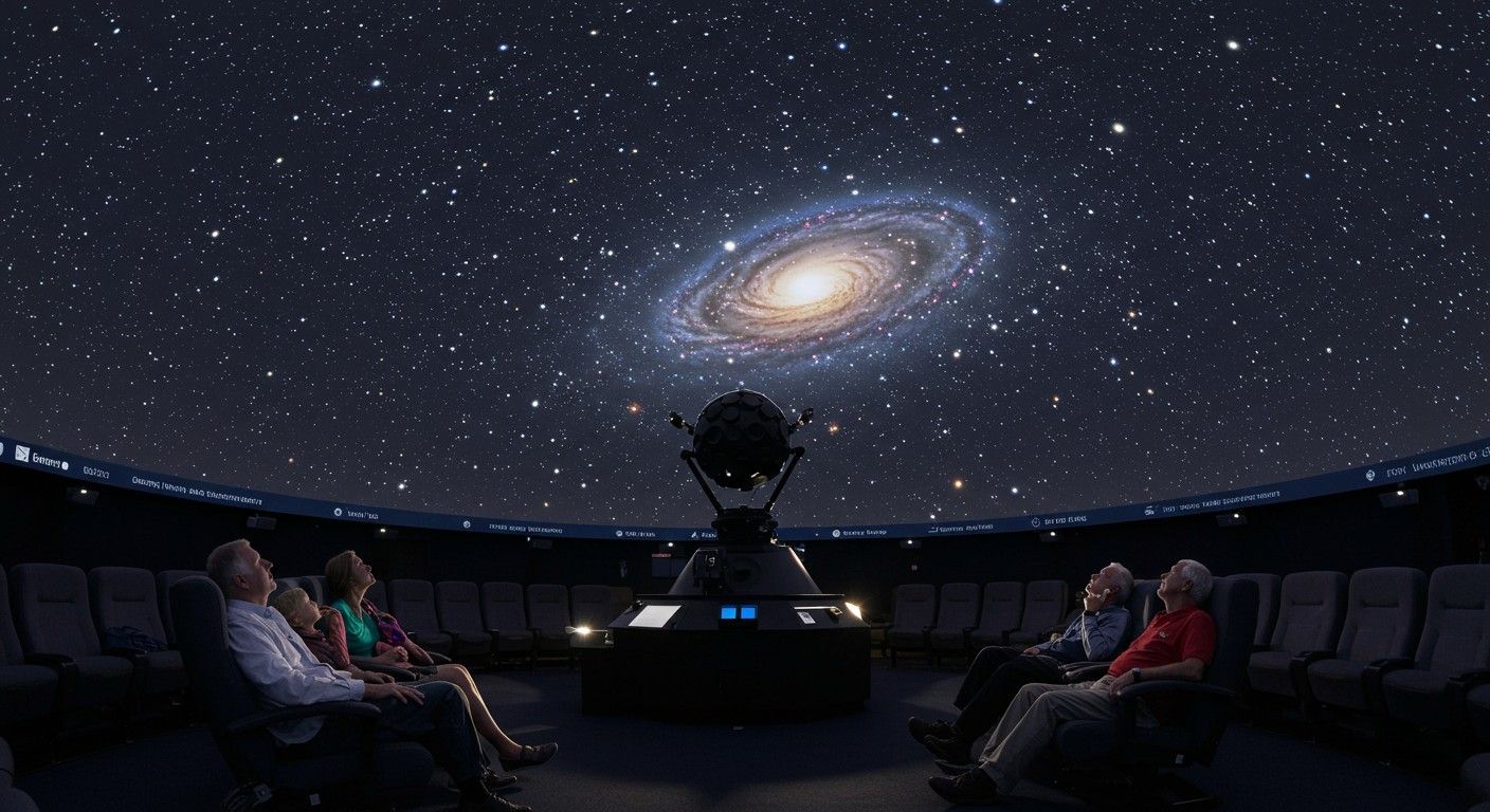 A planetárium interaktív elemei fokozzák a tanulás élményét.
