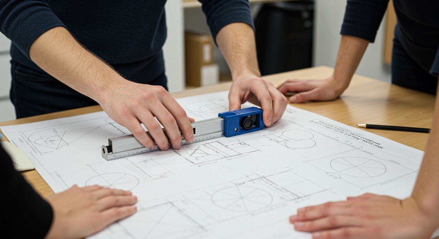 A planiméter precízen méri a bonyolult síkidomok területét.