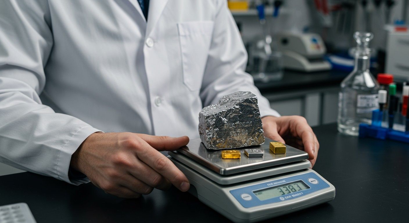 A platina nagyobb sűrűséggel bír, mint az arany.