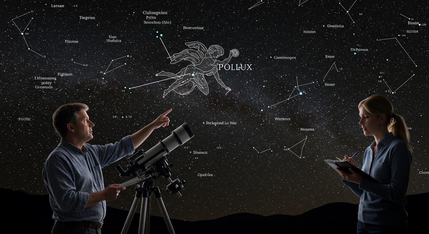 A Pollux távolságának mérése a paralaxissal nehézkes.
