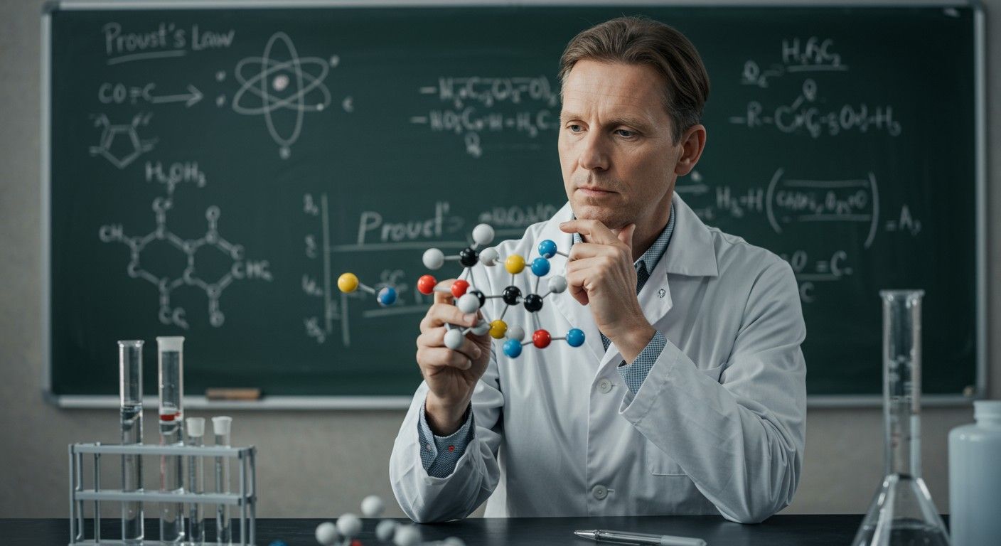 A Proust-törvény az atomok arányait hangsúlyozza a kémiában.