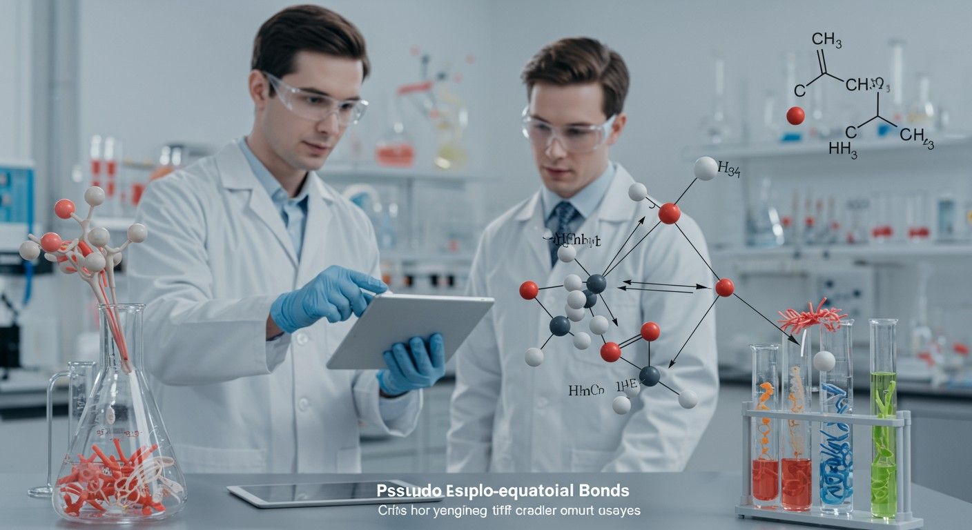 A pszeudo-ekvatoriális kötések kulcsfontosságúak a gyógyszerek hatékonyságában.