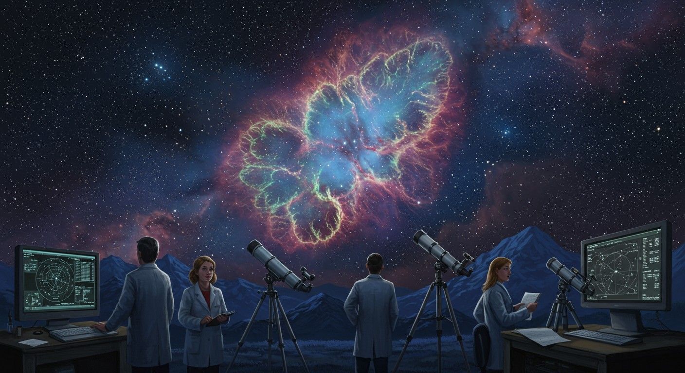 A Rák köd színes spektrumai új csillagkeletkezést felfednek.