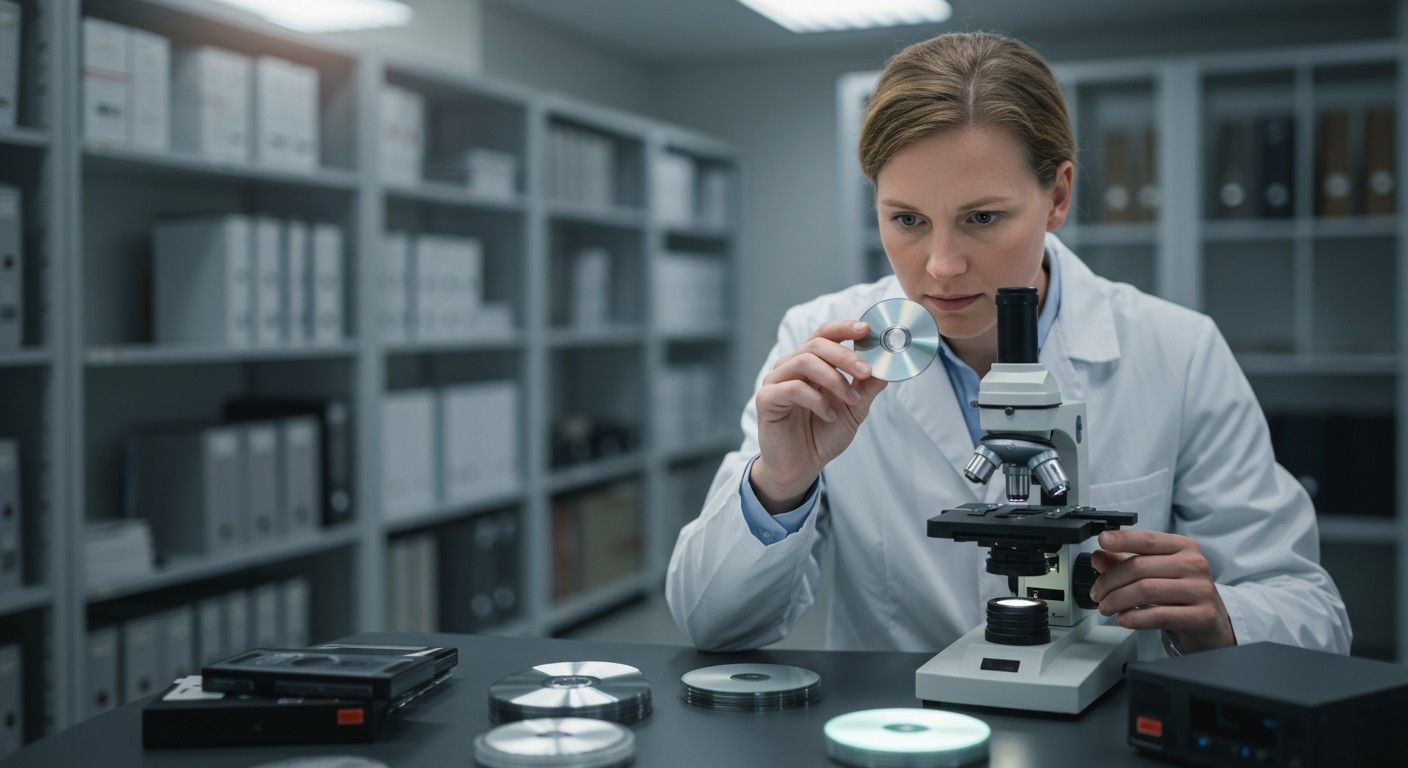 A speciális optikai tárolók hosszú távú adatmegőrzést biztosítanak.