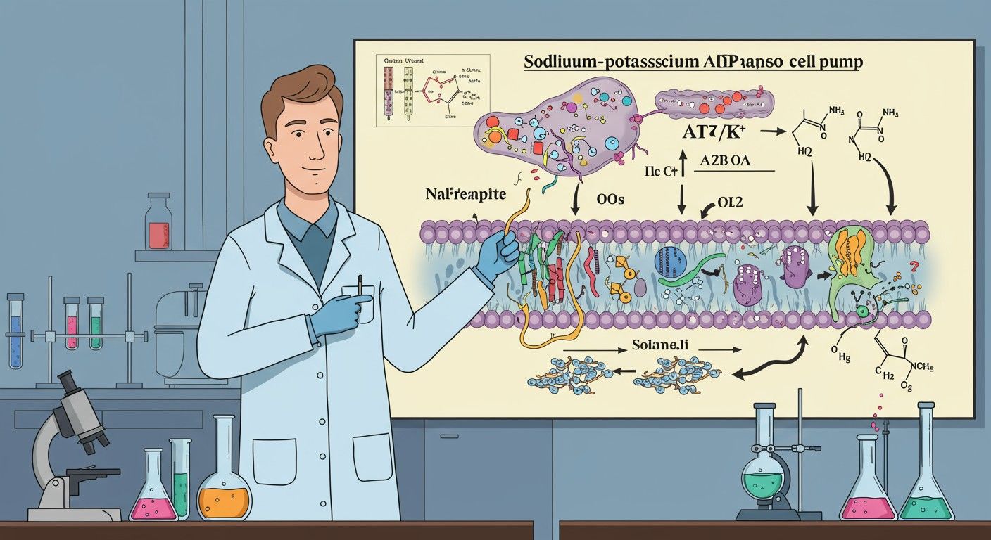 Az Na+/K+ ATPáz alapvető az idegsejtek működéséhez.