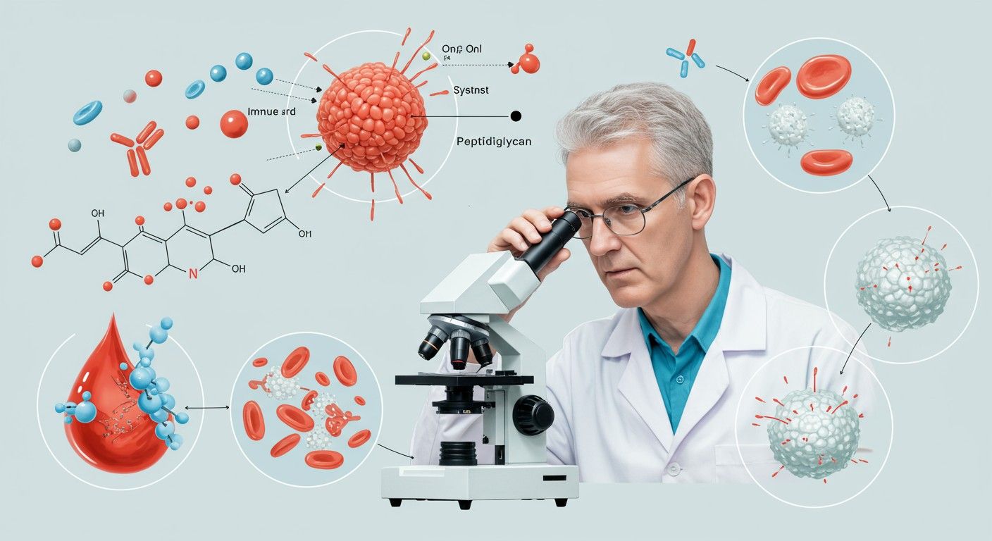 A peptidoglikán az immunválasz kulcsszereplője baktériumok ellen.