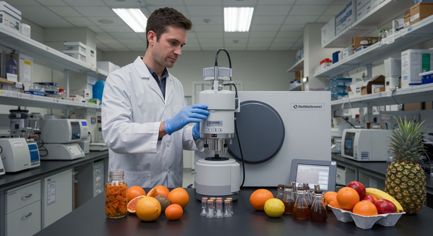 Az NMR segítségével pontosan meghatározhatók az élelmiszerek összetevői.