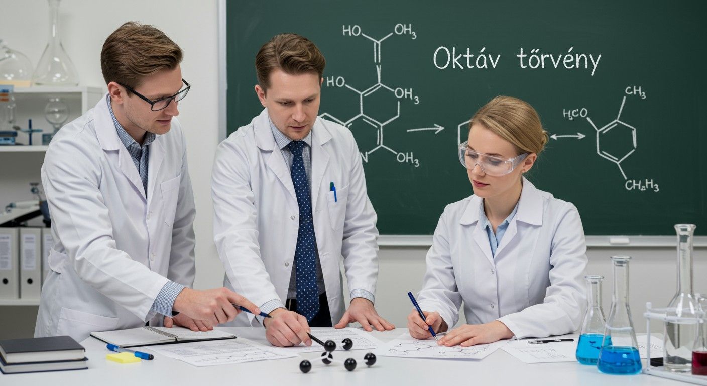Az Oktáv törvény nem magyarázza a molekuláris kölcsönhatásokat.