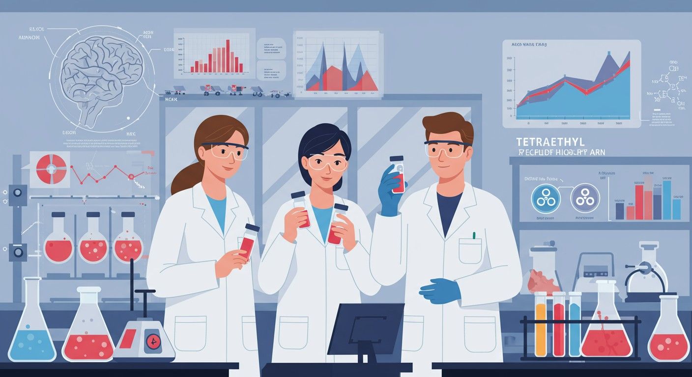 Az ólom-tetraetil súlyos idegrendszeri károsodást okozhat.