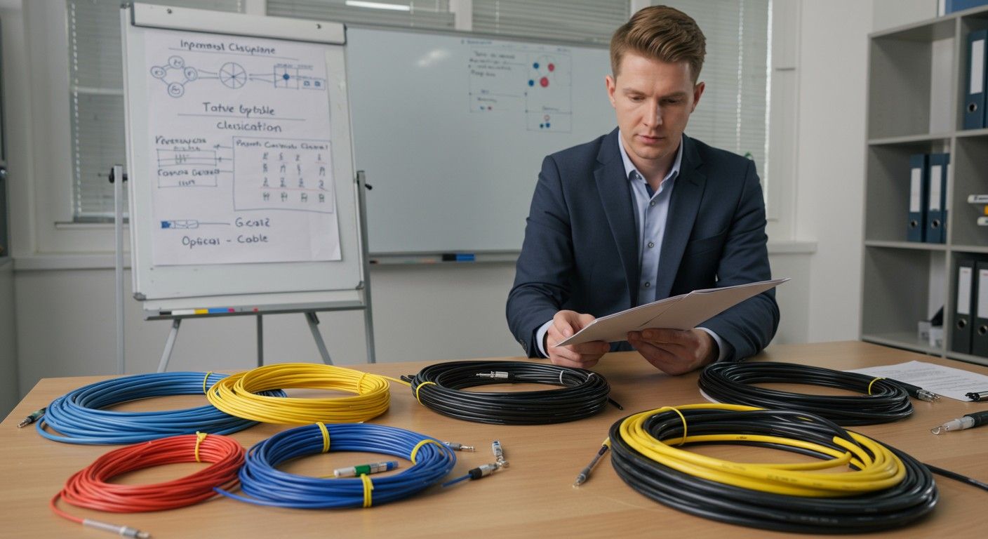 Az optikai kábelek osztályozása a felhasználás területén történik.