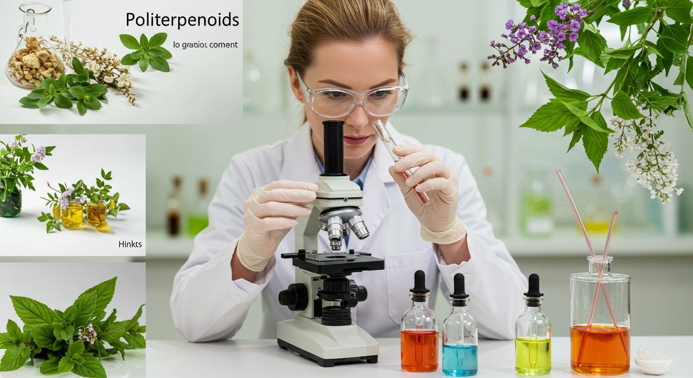 A politerpenoidok gyulladáscsökkentő és antioxidáns hatásokkal rendelkeznek.
