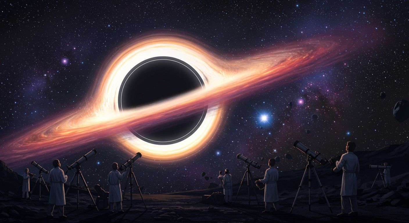 Csillagméretű fekete lyukak hatalmas gravitációs vonzása zavarja az időt.