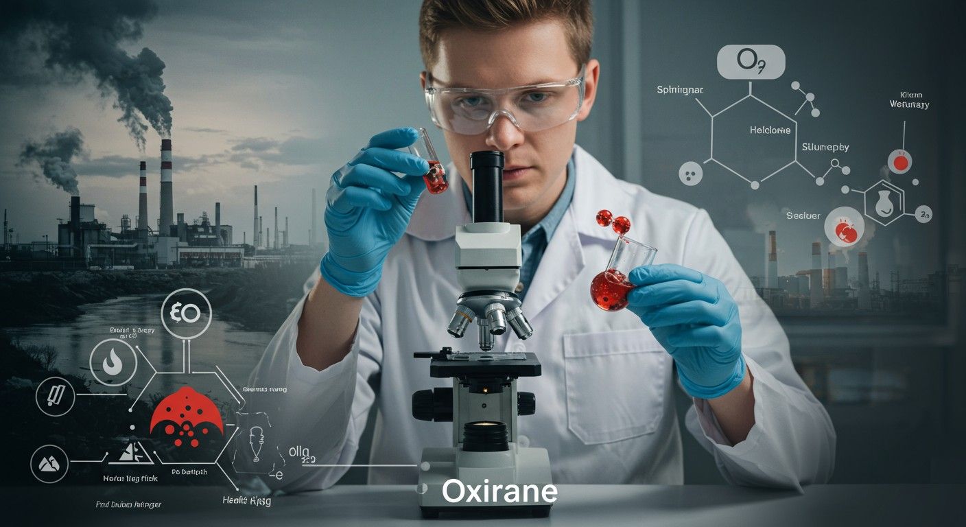 Az oxirán környezeti szennyezőként és egészségkárosító anyagként ismeretes.