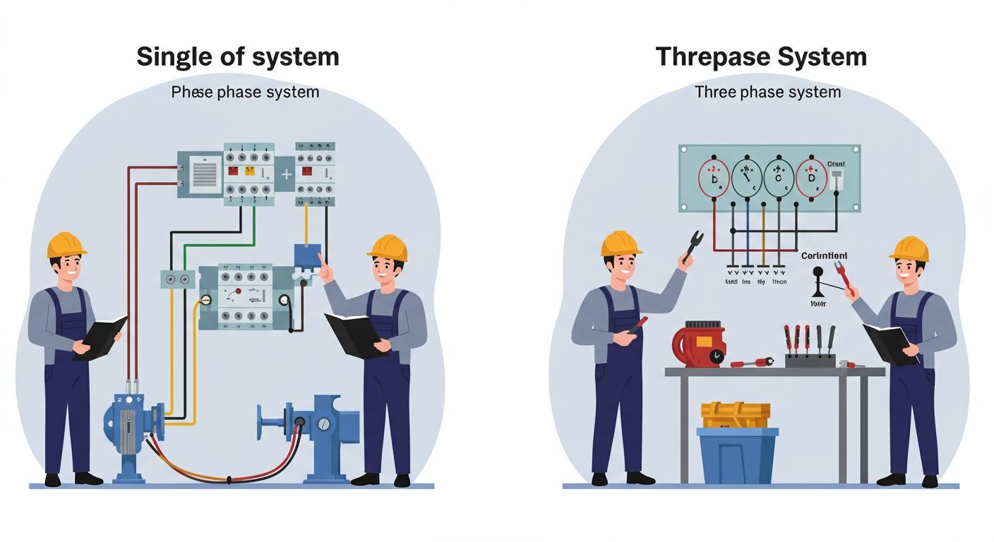 Az egyfázisú és háromfázisú nullavezetékek különböző terheléseket támogatnak.