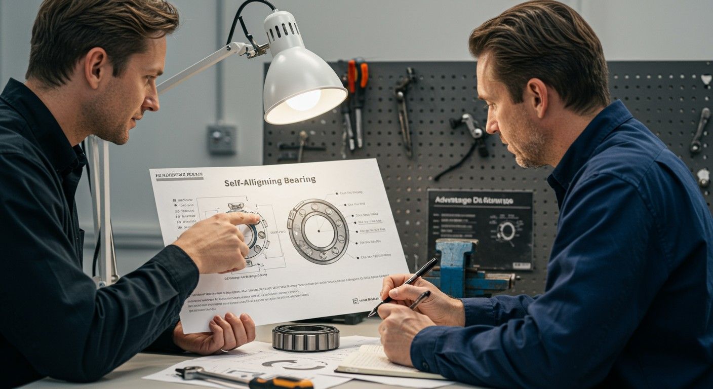 Az önbeálló csapágyak csökkentik a karbantartási igényt.