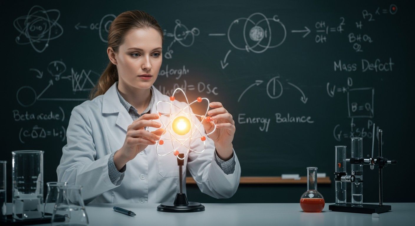 A pozitív béta-bomlás során energia és tömegváltozás történik.